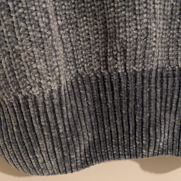 Soft Teal Blue Puff Sleeve Sweater - Picture 4 of 4